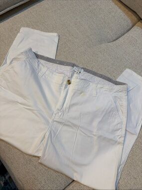 crown & ivy White Chino Pants - Classic Straight
